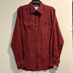 Robert Graham Classic Fit Crimson Button-Up Shirt NWT